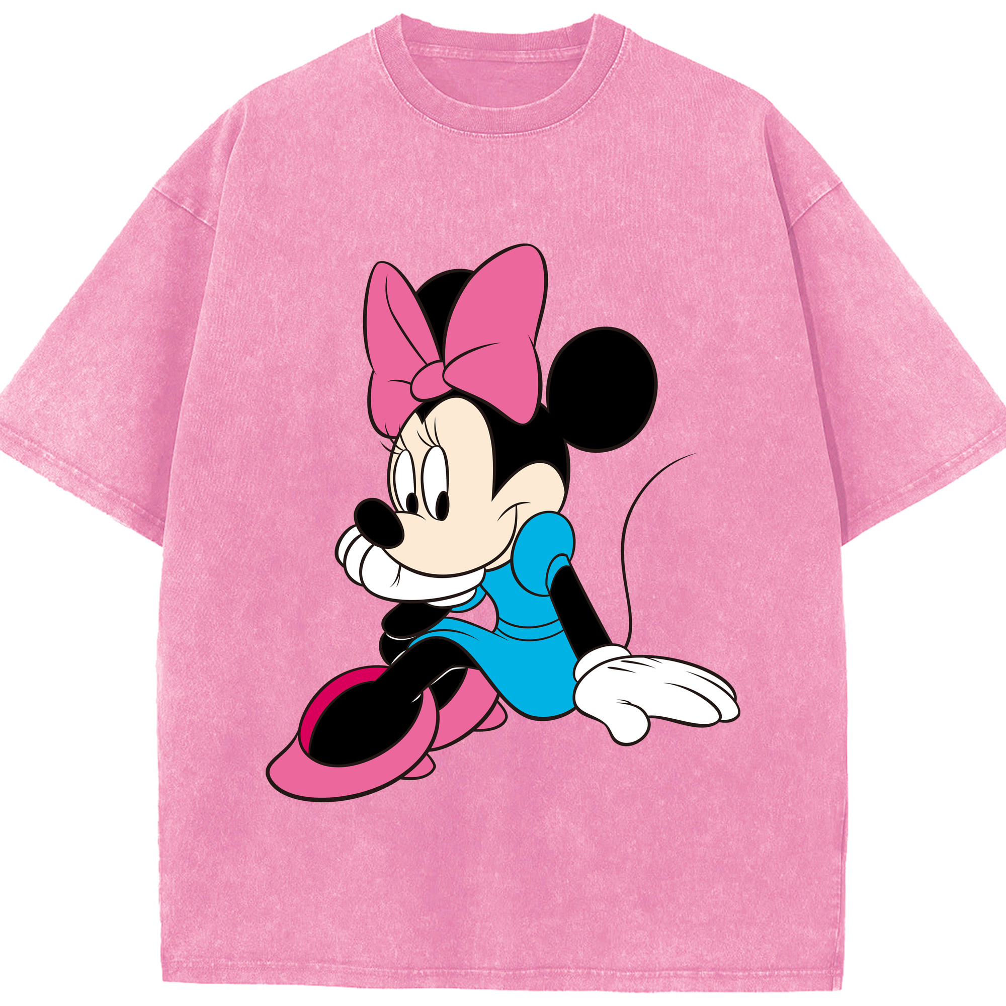 （画像用） ミッキーマウス Mickey Mouse 綿100% ヴィンテージ風 半袖Tシャツ（フロントプリント）